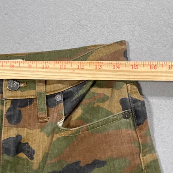 Madewell The High-Rise Slim Boyjean Women 27 Camo Camouflage Print Straight Leg - Picture 6 of 12